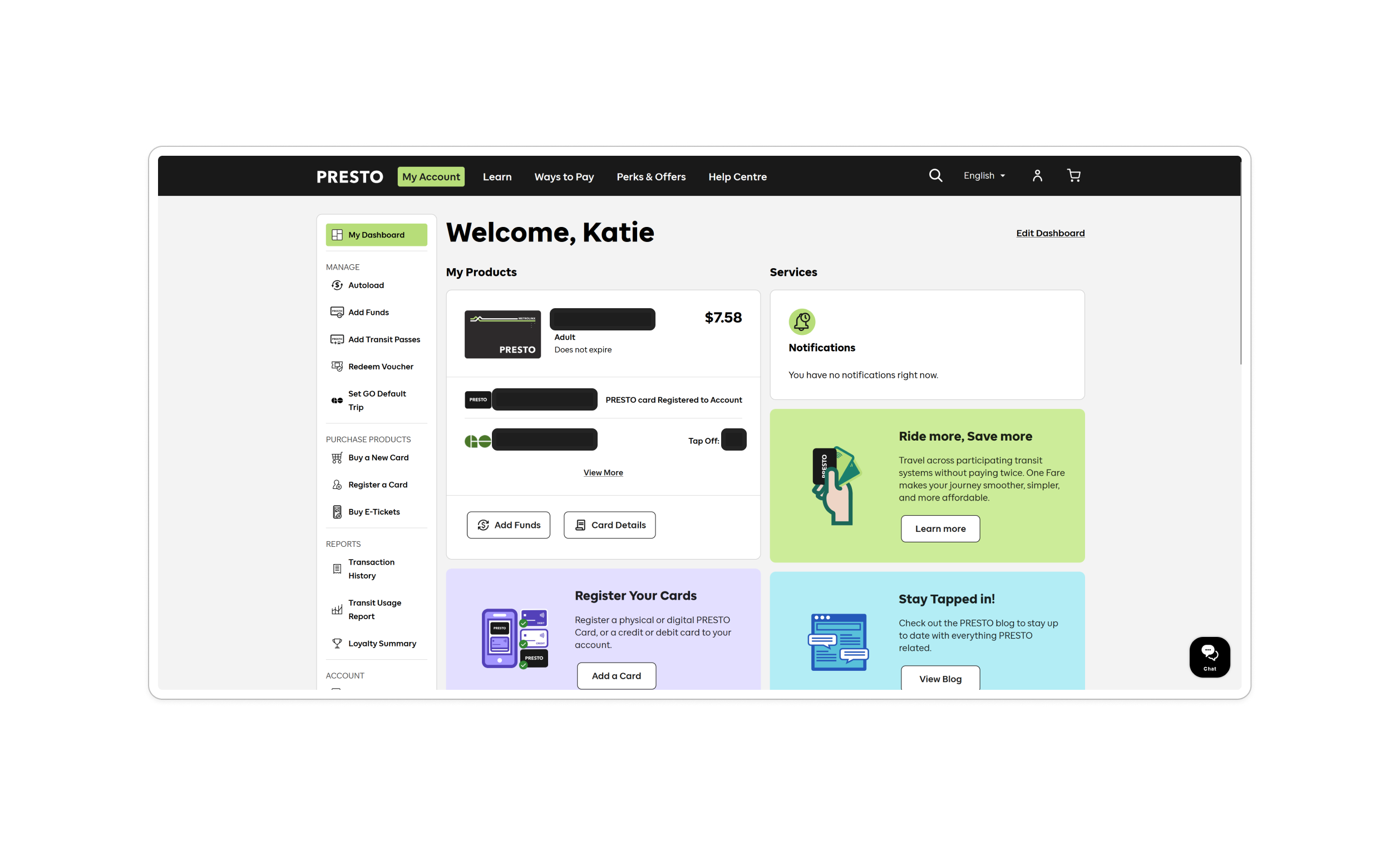 Presto flow — screen 2